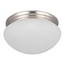 Thumbnail2 of Maxim Essentials 9" Wide 2-Light Button Flush Mount Ceiling Light more views