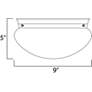 Thumbnail3 of Maxim Essentials 9" Wide 2-Light Button Flush Mount Ceiling Light more views