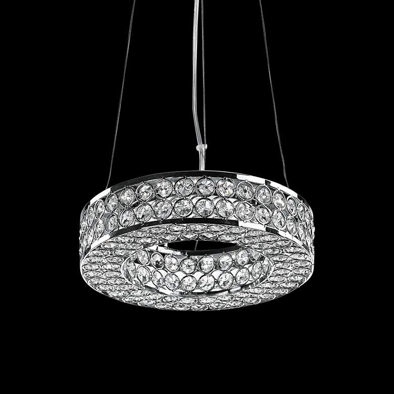Image 1 Maxim Eternity 10" Wide Polished Chrome LED Mini Pendant