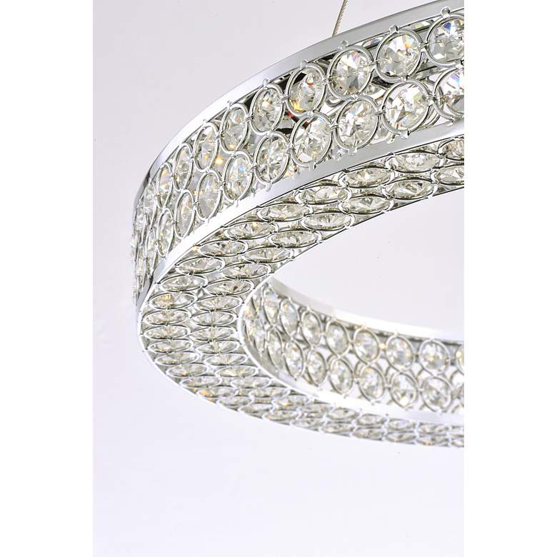 Image 3 Maxim Eternity 40" Wide Chrome and Crystal LED Pendant Light more views