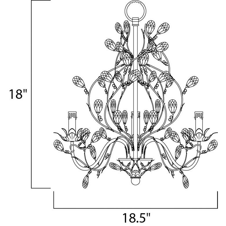 Image 4 Maxim Etruscan Gold 18 1/2 inch Wide Traditional Crystal Chandelier more views