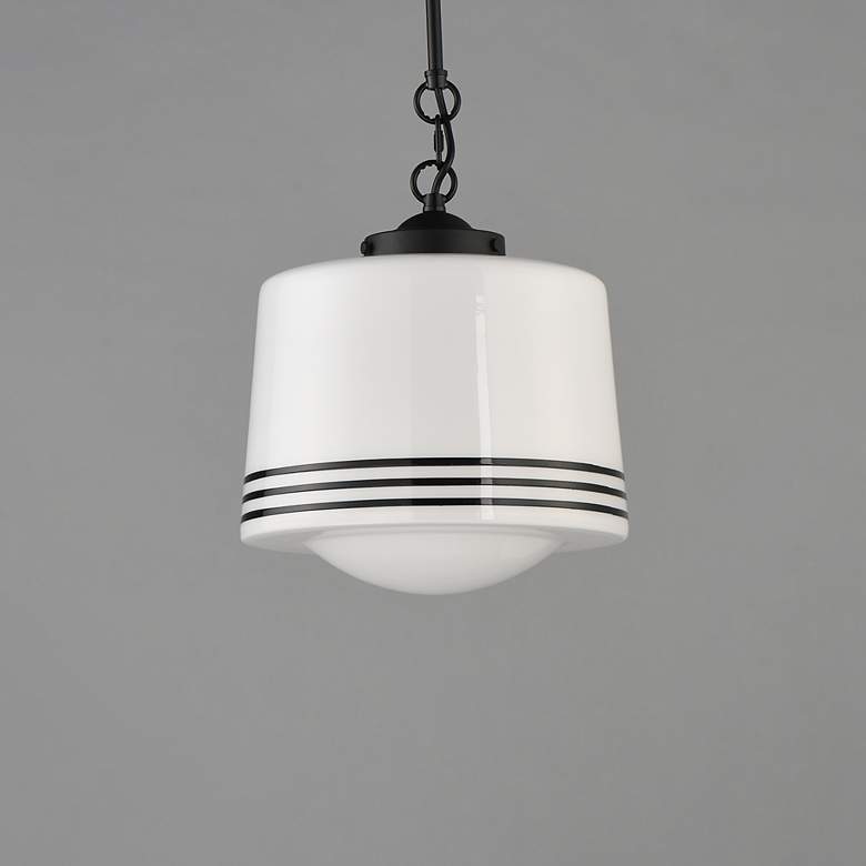 Image 2 Maxim Eureka 12" Wide Black 1-Light Pendant more views