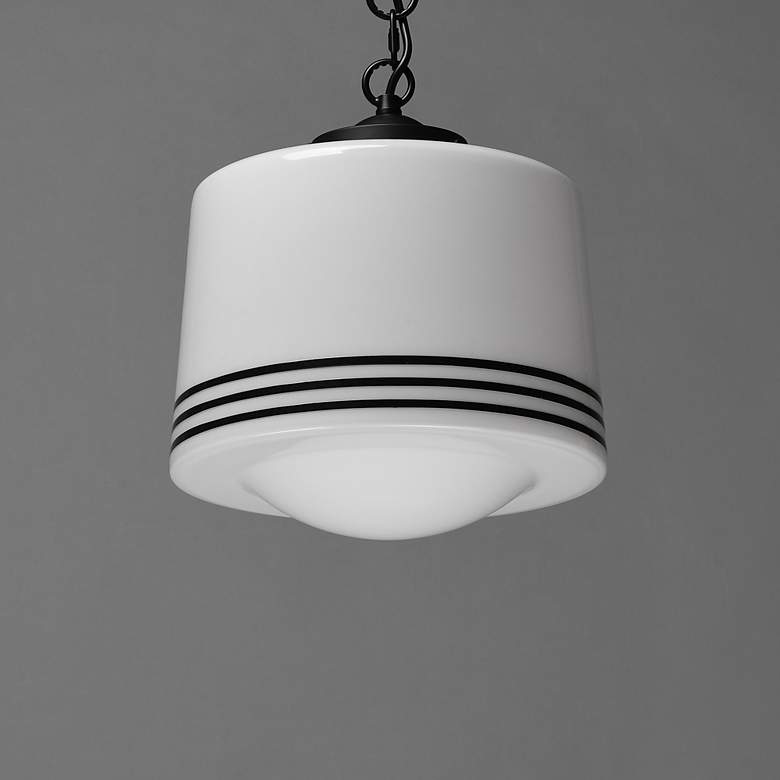 Image 4 Maxim Eureka 12" Wide Black 1-Light Pendant more views