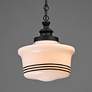 2_Maxim Eureka 13 3/4" Wide Black Pendant Light more views