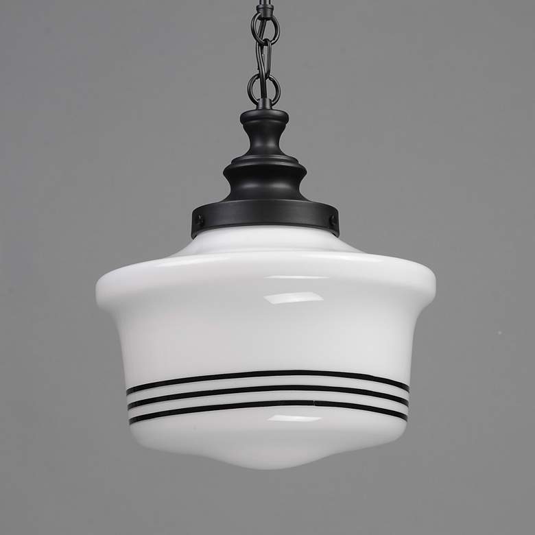 Image 3 Maxim Eureka 14" Wide Black 1-Light Pendant more views