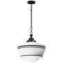 1_Maxim Eureka 16" Wide Black 1-Light Pendant