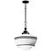 Maxim Eureka 16" Wide Black 1-Light Pendant