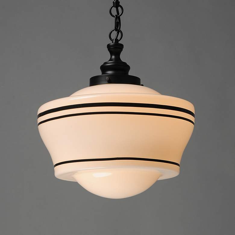 Image 2 Maxim Eureka 16" Wide Black 1-Light Pendant more views