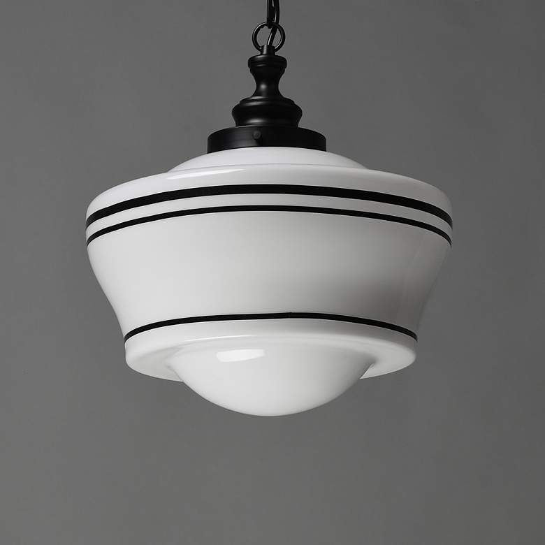 Image 3 Maxim Eureka 16" Wide Black 1-Light Pendant more views