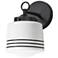 Maxim Eureka 9 1/2" High Black/White 1-Light Wall Scone