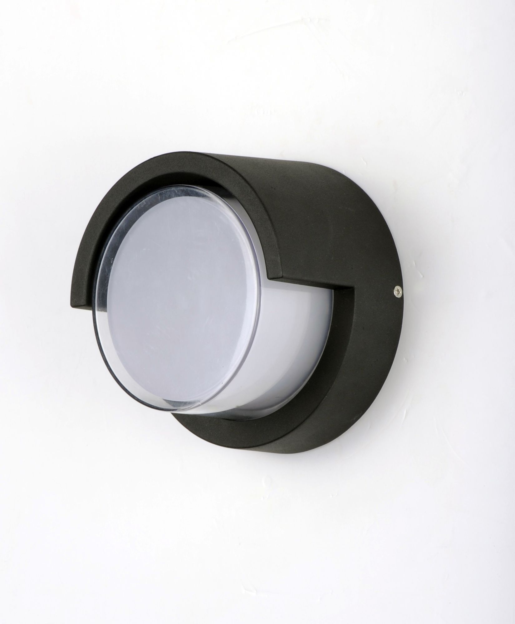 Image 3 Maxim Eyebrow 6 3/4" High Black LED Outdoor Wall Light more views