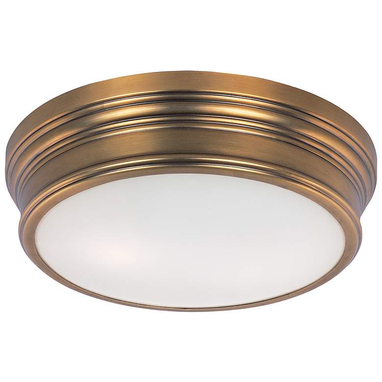 Image 2 Maxim Fairmont 13 inch Wide Flushmount Aged Brass Ceiling Light