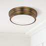 Maxim Fairmont 13" Wide Flushmount Aged Brass Ceiling Light