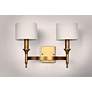 3_Maxim Fairmont 18" Wide Aged Brass Sconce more views