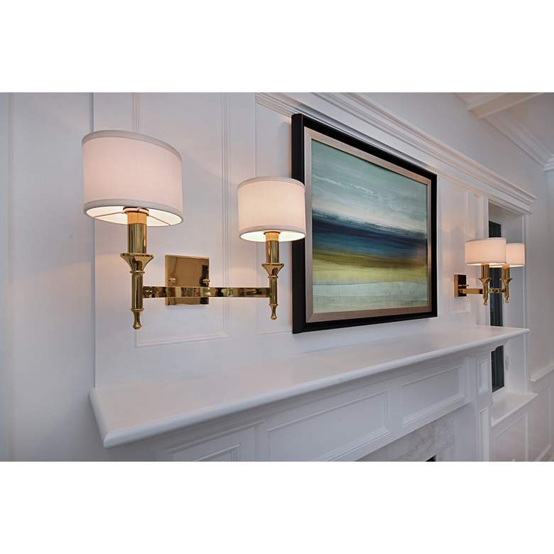 Image 4 Maxim Fairmont 18" Wide Aged Brass Sconce more views