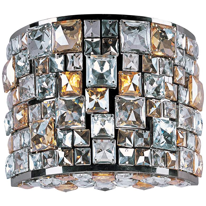 Image 1 Maxim Fifth Avenue 9 inchH Jeweled Luster Bronze Wall Sconce