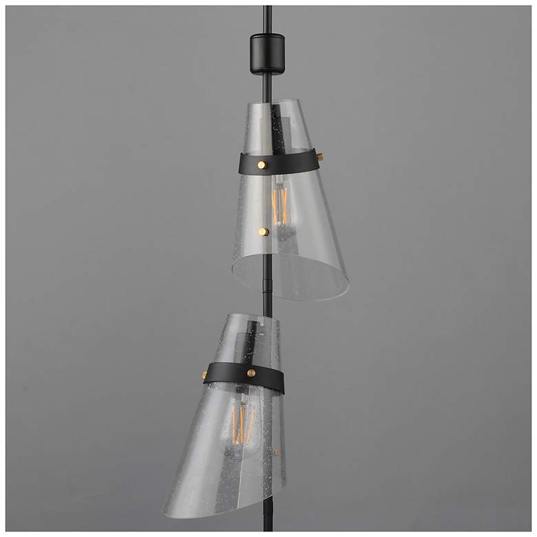 Image 5 Maxim Finch 12" Wide Dark Bronze/Antique Brass 3-Light Vertical Pendant more views