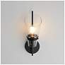 3_Maxim Finch 15 1/2" High Dark Bronze/Antique Brass 1-Light Wall Sconce more views