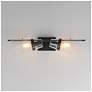 3_Maxim Finch 26" Wide Dark Bronze/Antique Brass 2-Light Wall Sconce more views