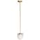 Maxim Finn 6 1/2" Wide Brass and Platinum Mini Pendant Light
