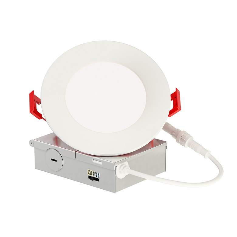 Image 4 Maxim Fire Rated Slim 5" White Recessed Ceiling Light - Flat 5CCT more views