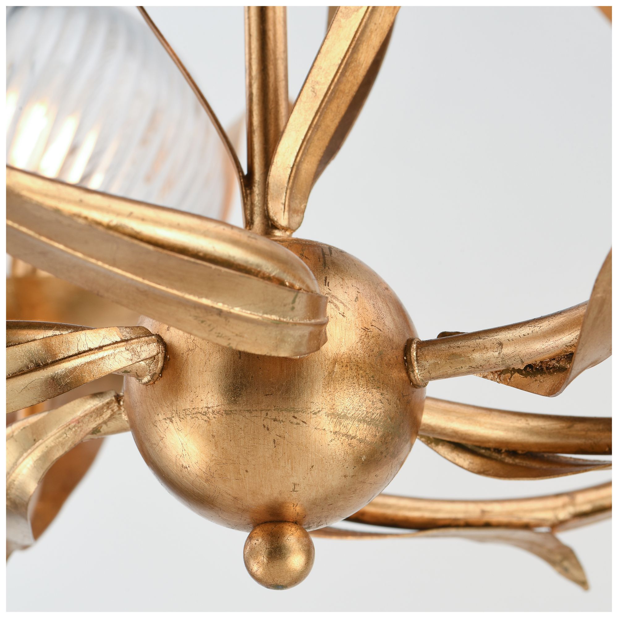 Image 5 Maxim Firenze 38" Wide Gold Leaf 6-Light Chandelier more views