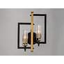 4_Maxim Flambeau 18" High Black and Antique Brass 2-Light Bath Sconce more views