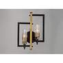 4_Maxim Flambeau 18" High Black and Antique Brass 2-Light Wall Sconce more views