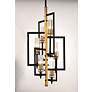5_Maxim Flambeau 19 1/4" Rectangular Black Antique Brass 6-Light Pendant more views