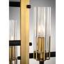 6_Maxim Flambeau 19 1/4" Rectangular Black Antique Brass 6-Light Pendant more views