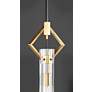 4_Maxim Flambeau 3" Wide Black and Antique Brass Mini Pendant Light more views
