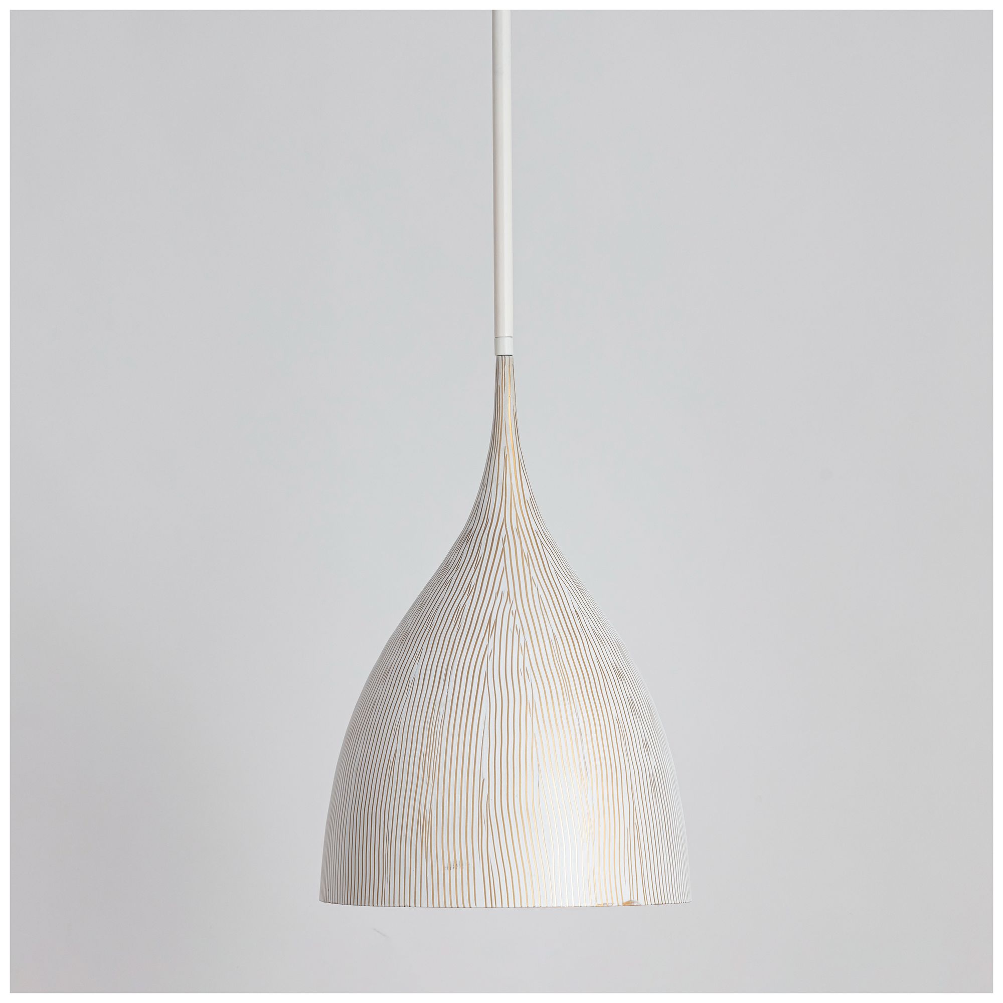 Image 2 Maxim Fleur 12" Wide White/Gold Small 1-Light Pendant more views