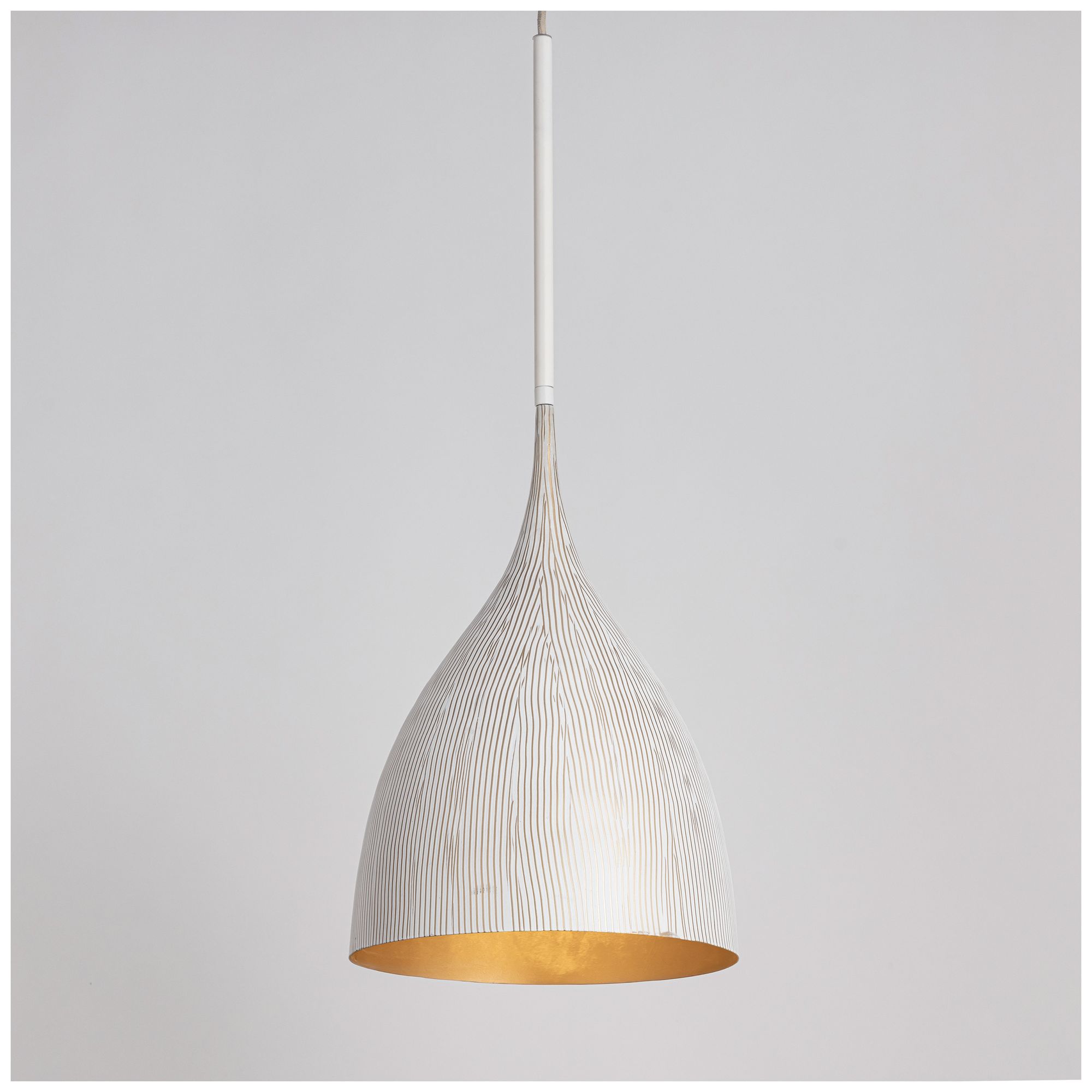 Image 3 Maxim Fleur 12" Wide White/Gold Small 1-Light Pendant more views