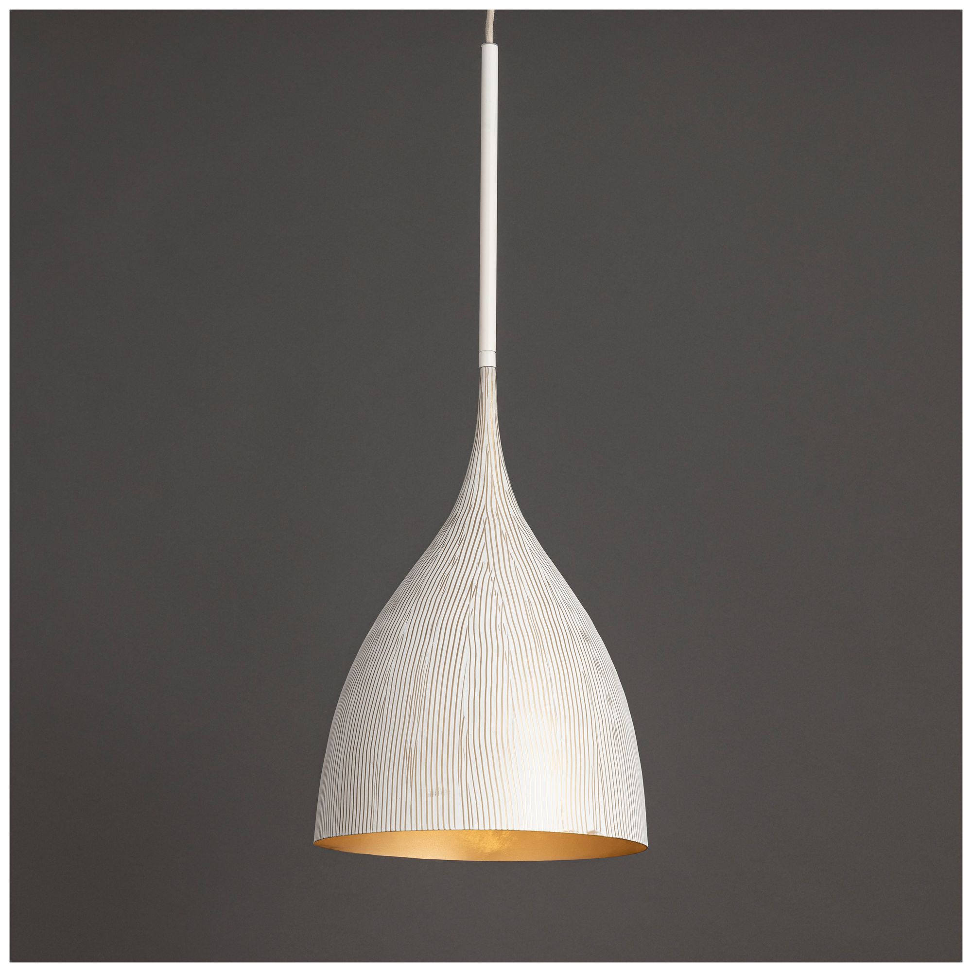 Image 4 Maxim Fleur 12" Wide White/Gold Small 1-Light Pendant more views