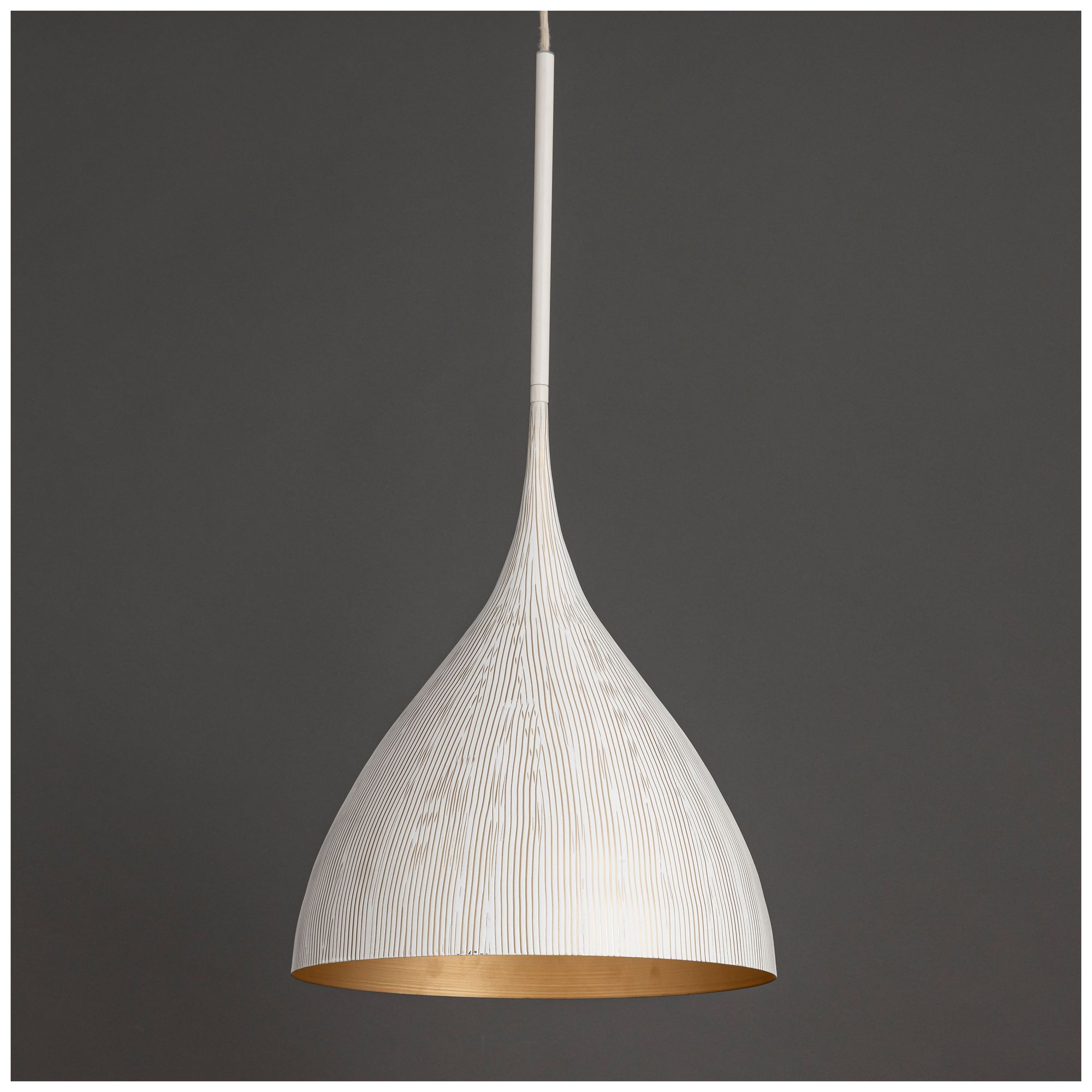 Image 2 Maxim Fleur 16" Wide White/Gold 1-Light Pendant more views