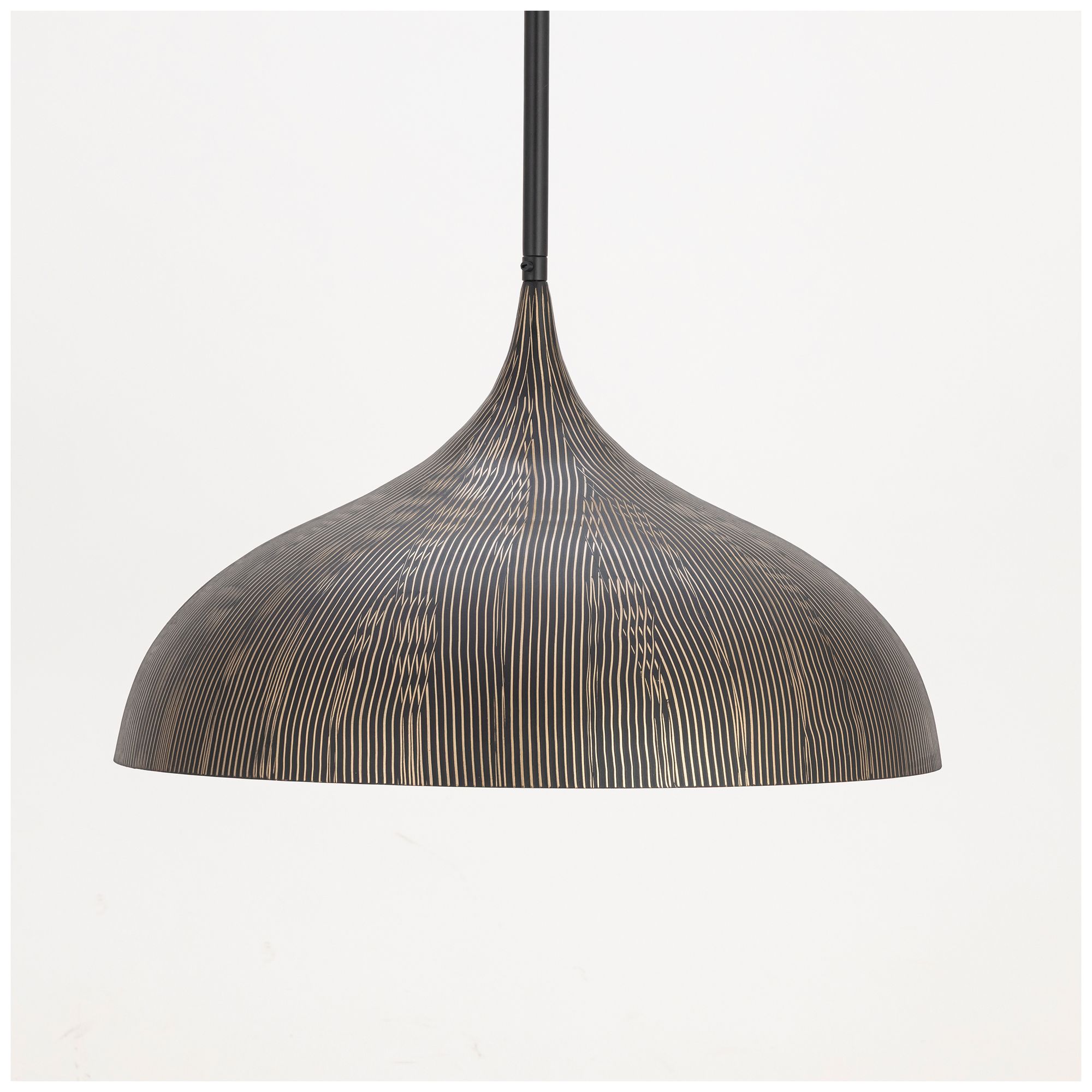 Image 2 Maxim Fleur 20" Wide Black/Gold Large 1-Light Pendant more views