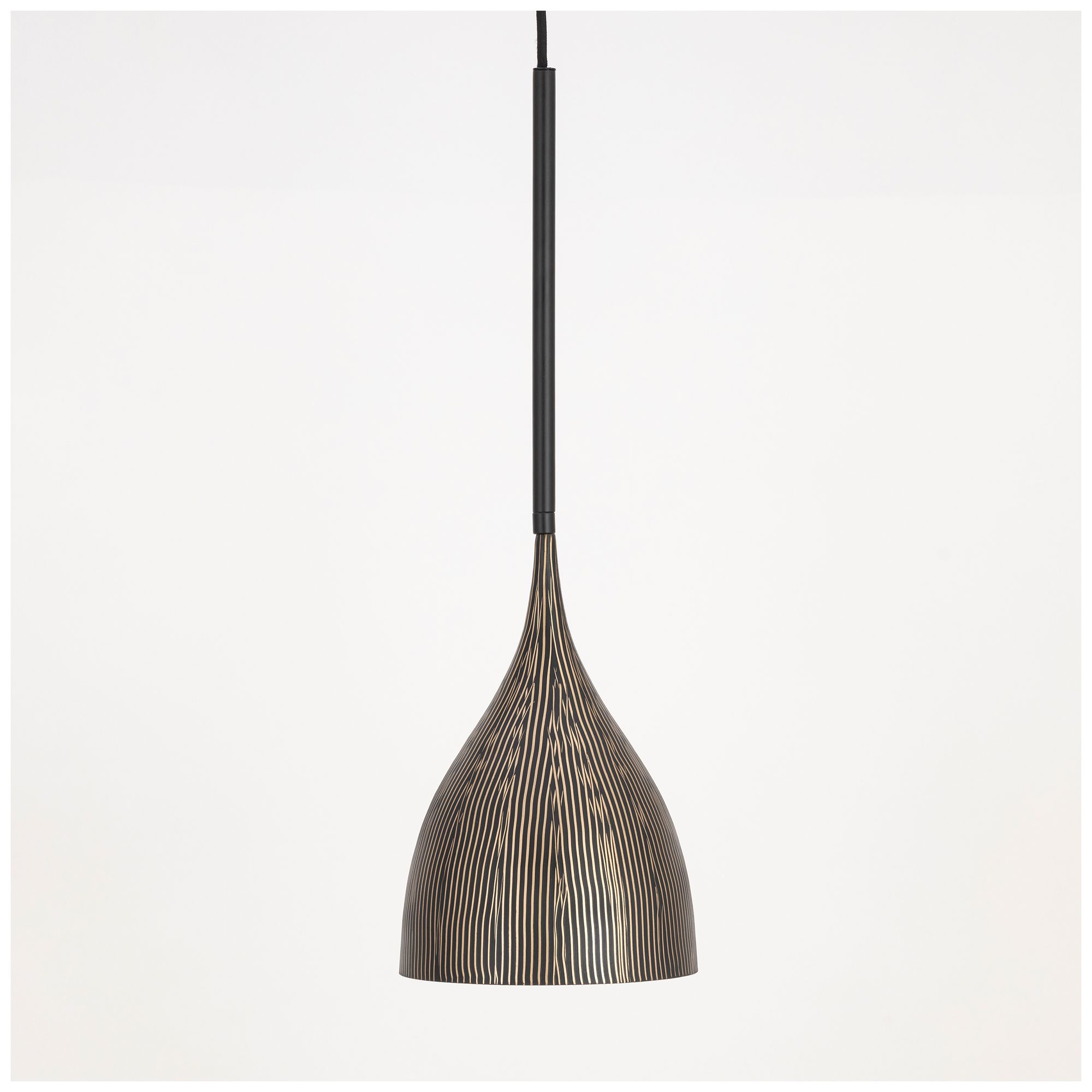 Image 2 Maxim Fleur 8" Wide Black/Gold 1-Light Mini Pendant more views