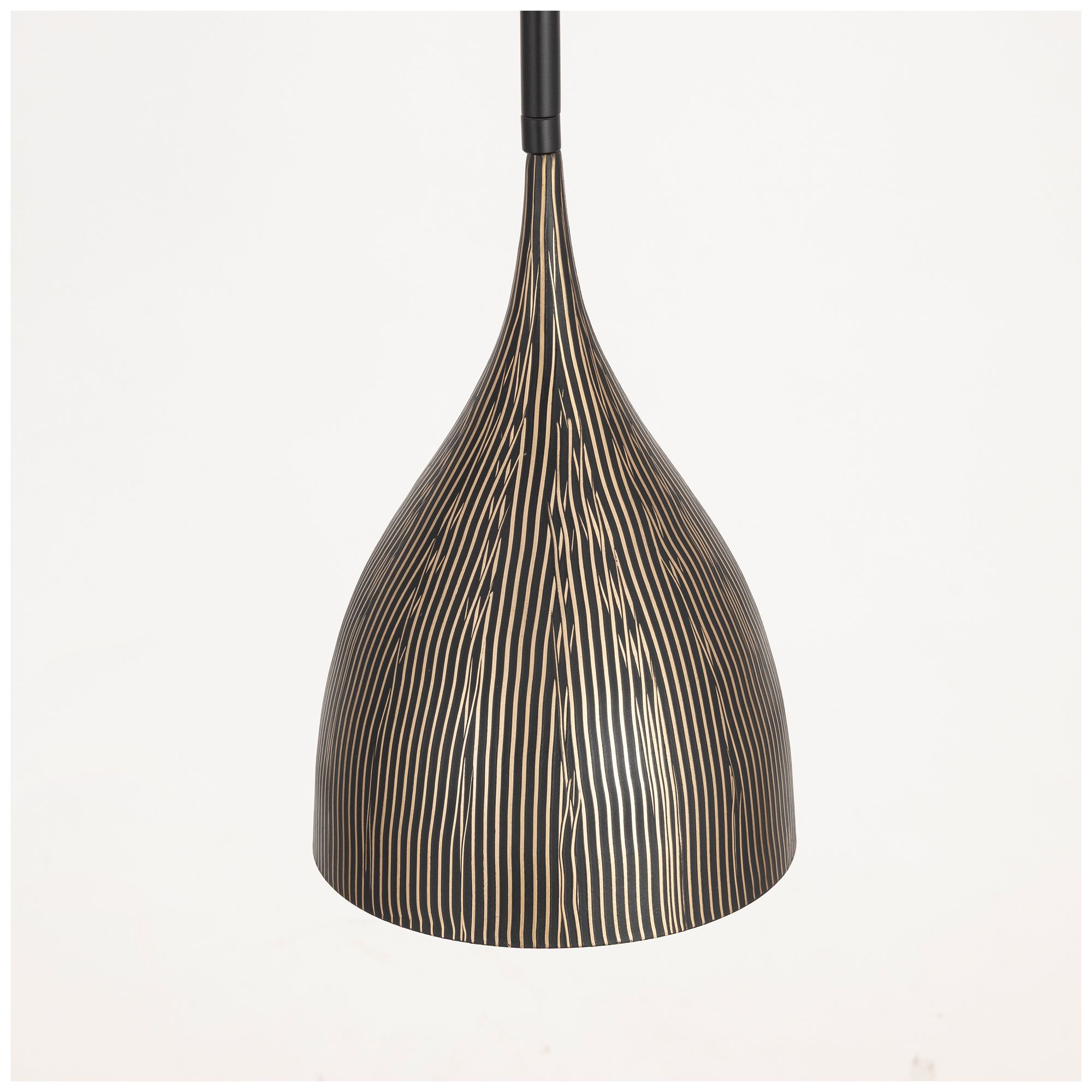 Image 4 Maxim Fleur 8" Wide Black/Gold 1-Light Mini Pendant more views