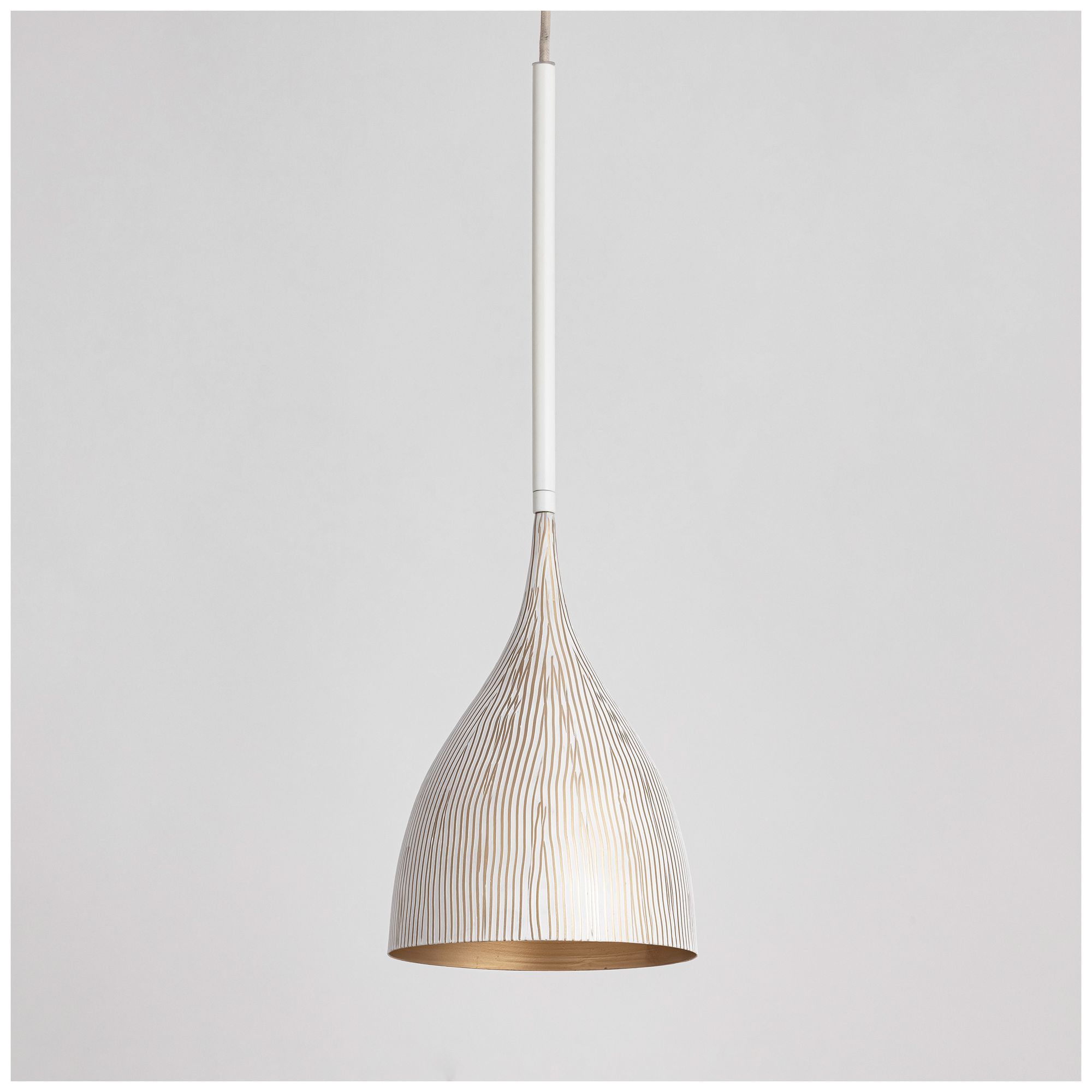 Image 2 Maxim Fleur 8" Wide White/Gold 1-Light Mini Pendant more views