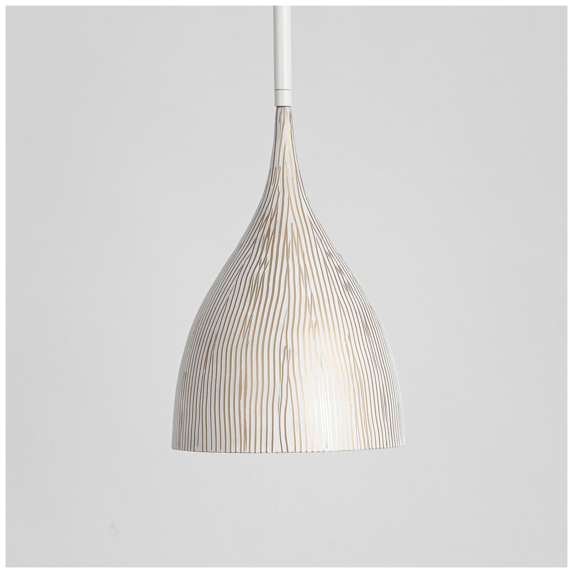 Image 4 Maxim Fleur 8" Wide White/Gold 1-Light Mini Pendant more views