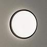 2_Maxim Float 12" Black LED Flush Mount more views