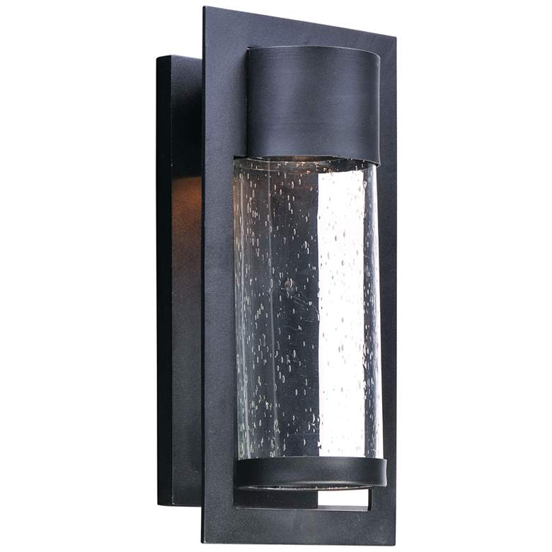 Image 1 Maxim Focus 14 1/2 inch High Black LED Outdoor Wall Light