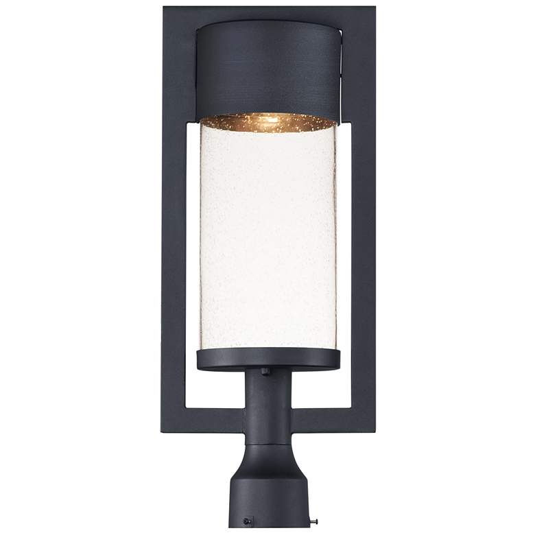 Image 1 Maxim Focus 22 1/4" High Black LED Outdoor Post Light