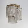 4_Maxim Fontaine 17" Wide Golden Silver 3-Light Ceiling Light more views