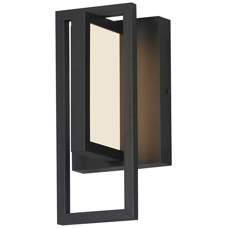 Image 1 Maxim Formation VX 10" Black Outdoor LED Wall Sconce