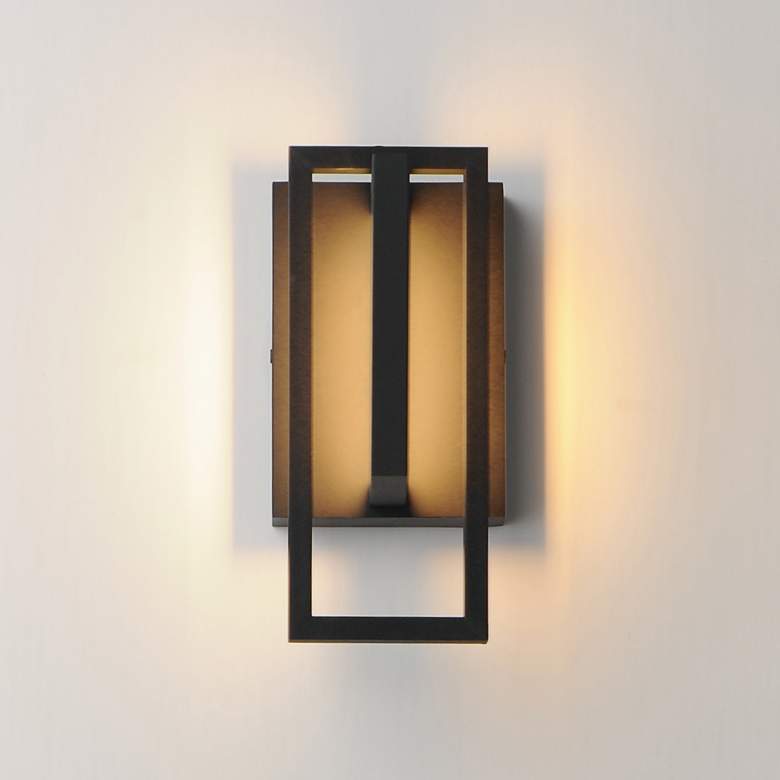 Image 3 Maxim Formation VX 10" Black Outdoor LED Wall Sconce more views