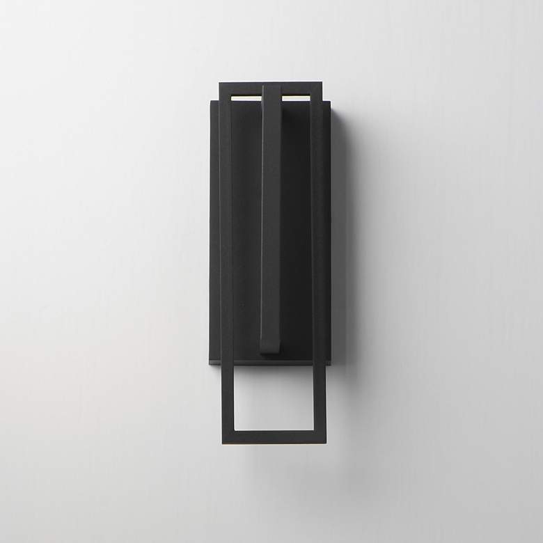 Image 2 Maxim Formation VX 14" Black Outdoor LED Wall Sconce more views