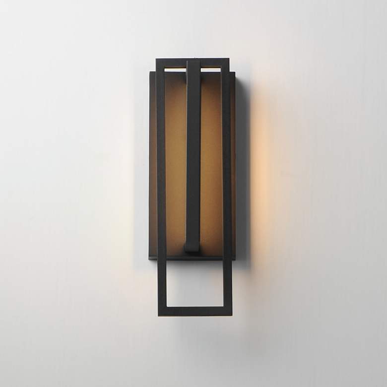 Image 3 Maxim Formation VX 14" Black Outdoor LED Wall Sconce more views