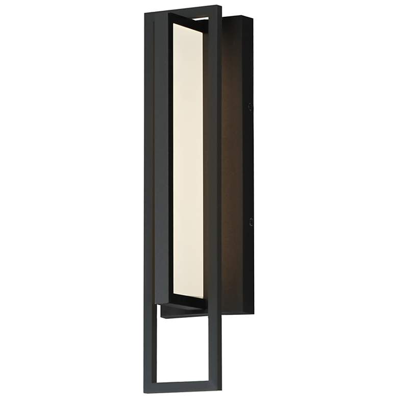 Image 1 Maxim Formation VX 18" Black Outdoor LED Wall Sconce