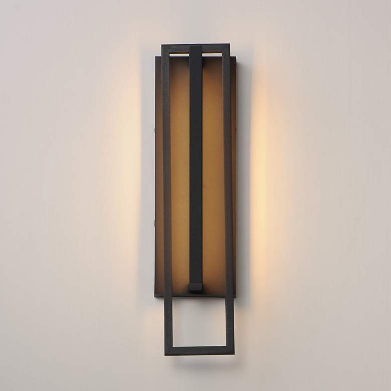 Image 3 Maxim Formation VX 18" Black Outdoor LED Wall Sconce more views